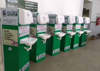 COVID-19: Lavatórios móveis serão instalados para higienização da população, em Pilões