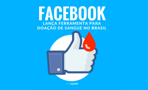 Facebook lança ferramenta para incentivar doação de sangue no Brasil