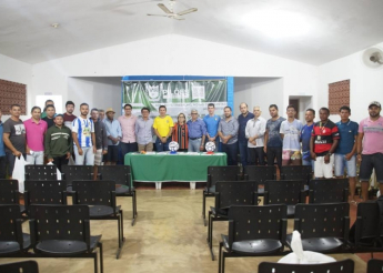 Prefeitura de Pilões entrega material esportivo para o 21º Campeonato Municipal de Futebol
